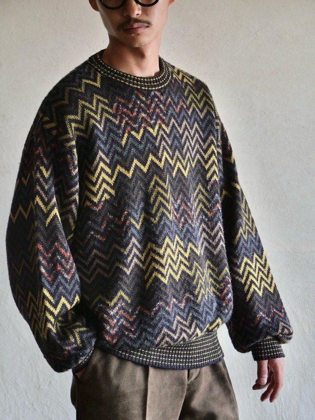 1990's ITLY Design Knit Sweater "&#12336;&#65038;"