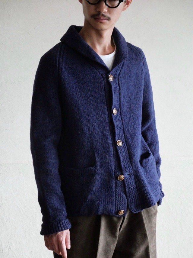1990's Vintage RalphLauren Shawl-collar Knit Jacket