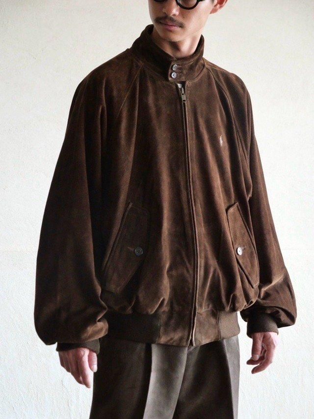 ~00's Vintage RalphLauren Suede Harrington Jacket