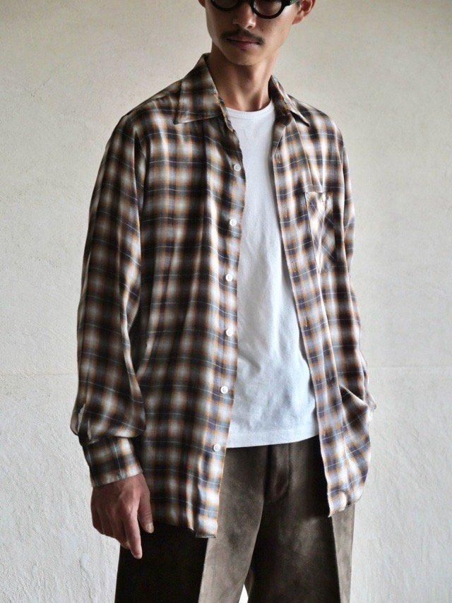 1970's Vintage SEARS Permanent Press Check Shirt
