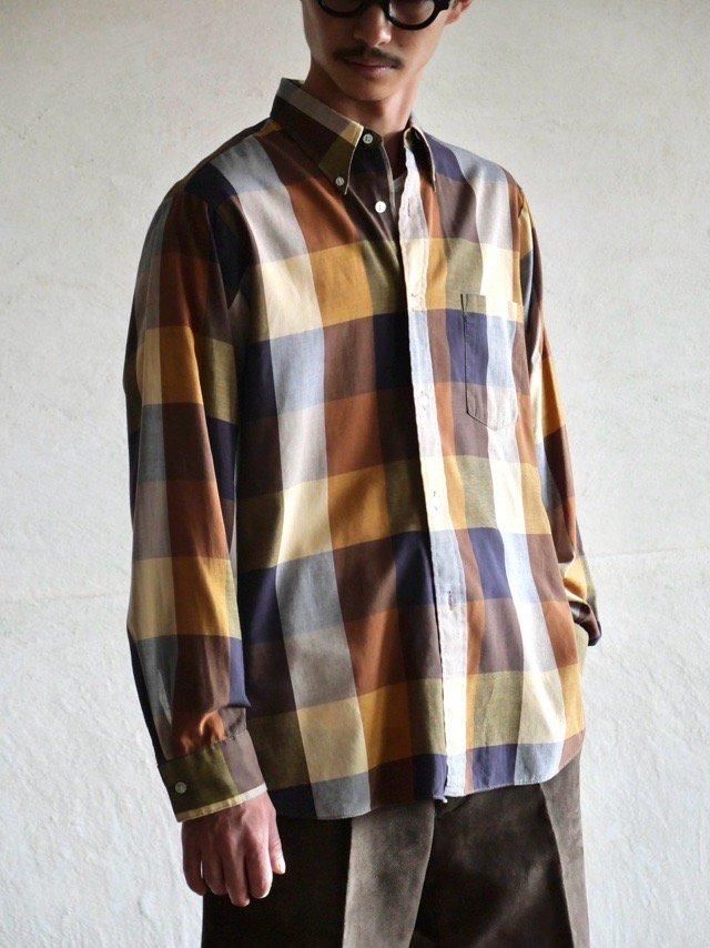 1960's Vintage Arrow cotton B.D. Check Shirt