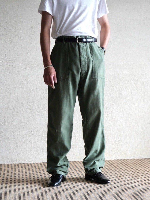 1960's Vintage U.S.ARMY Cotton Satin Baker Pants