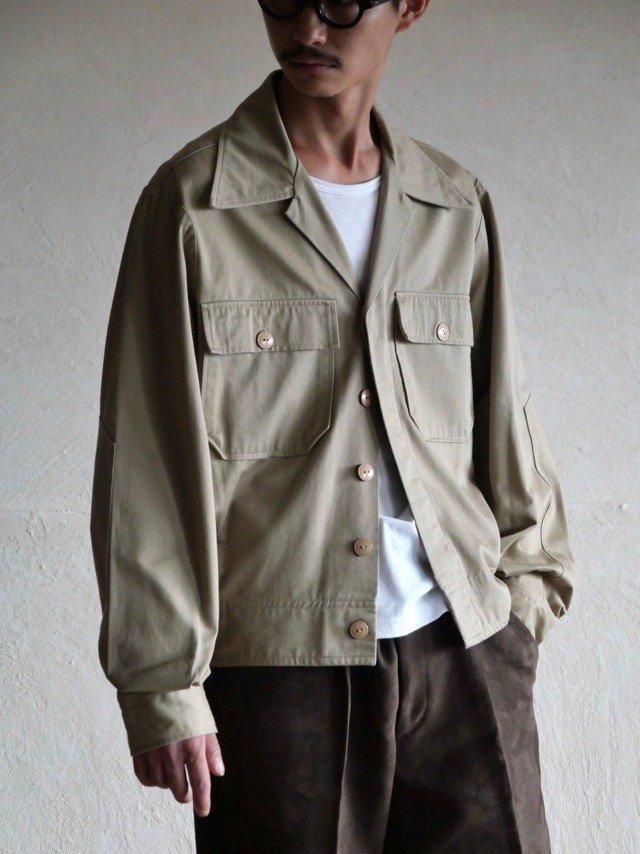 1980's Euro Work Cotton-twill Short Blouson
