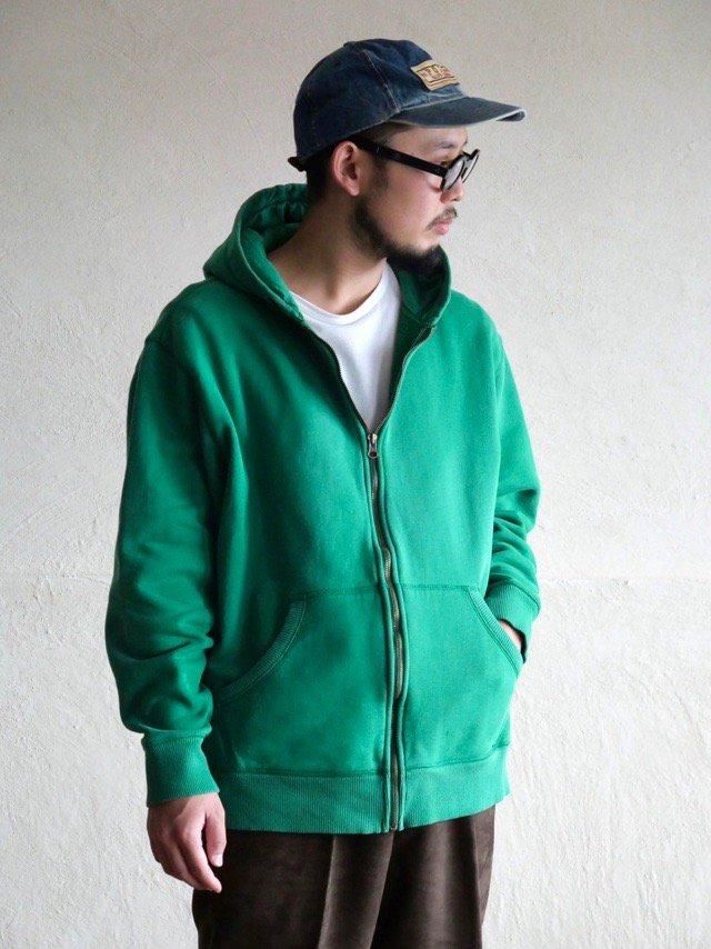 00's Foot Locker Sweat Zip Parker, Green