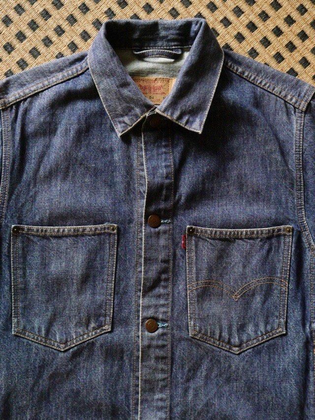 00's EURO Levi's 70511-04 Denim Trucker Jacket - Vintage