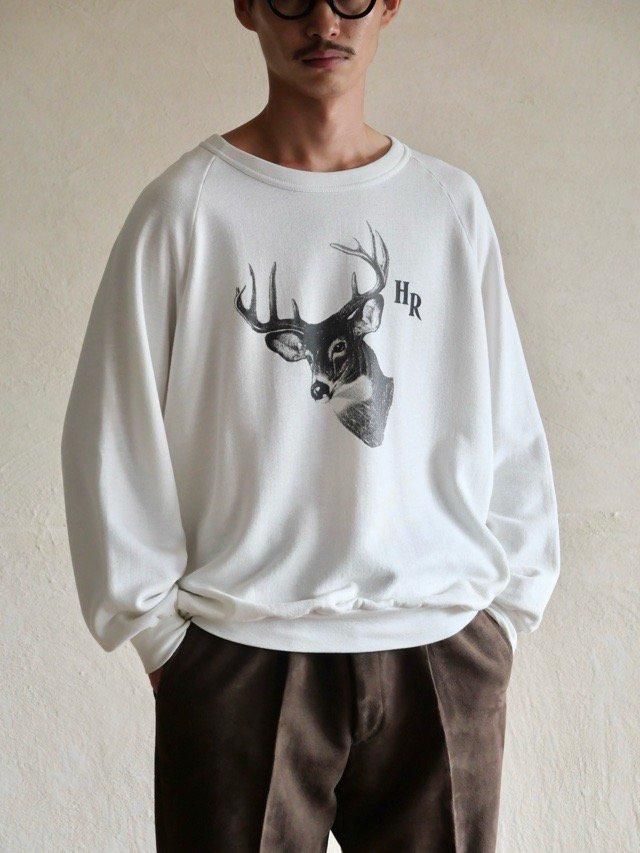 1980's Canadian Vintage Printed Sweat Shirt