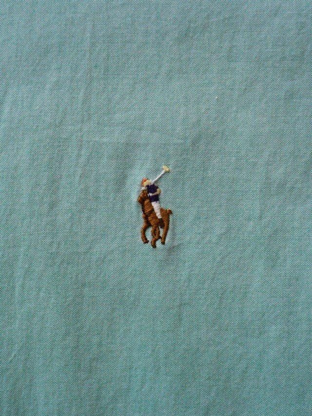 1990~00's RalphLauren "CLASSIC FIT" L/S Shirt, Emerald