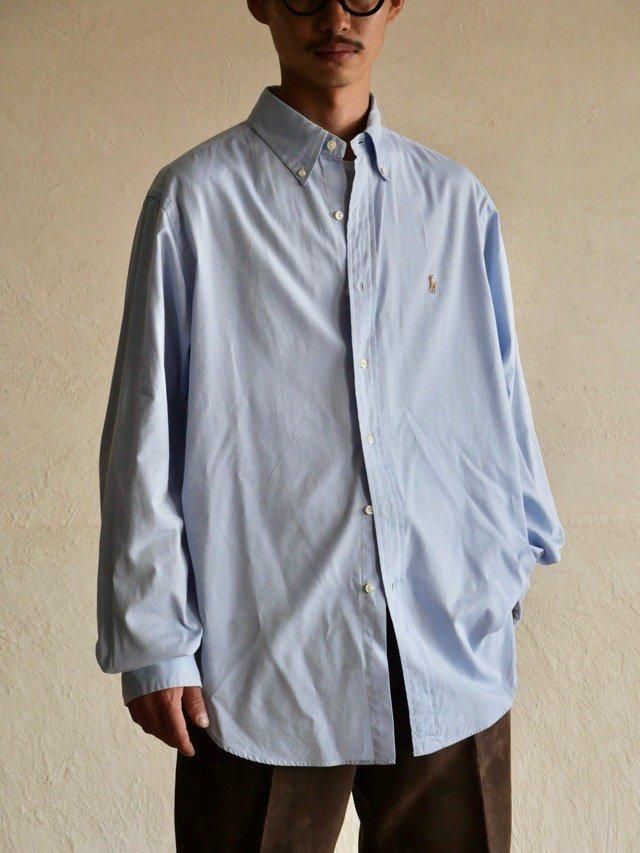 1990~00's RalphLauren "CLASSIC FIT" L/S Shirt, Sax