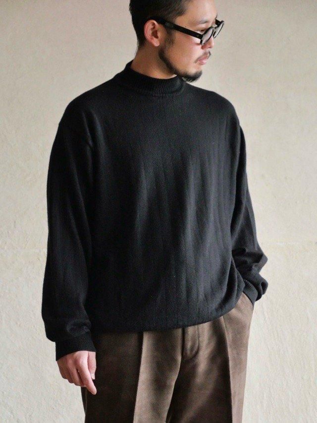 1990~00's  Pierre cardin Wool Mock-neck Knit Sweater
