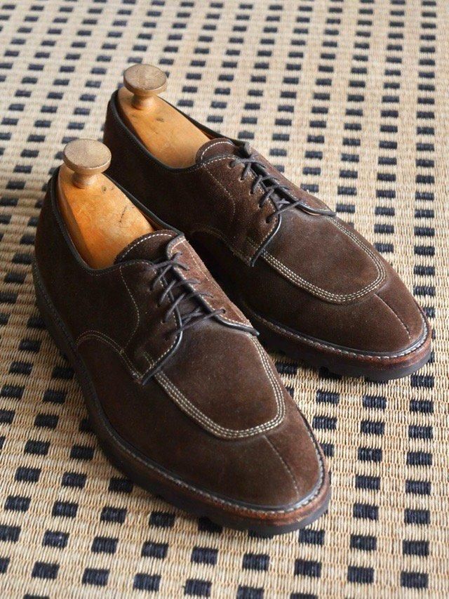 &#127467;&#127479;Fa&#231;onnable Suede V-tip Shoes, Made in USA.