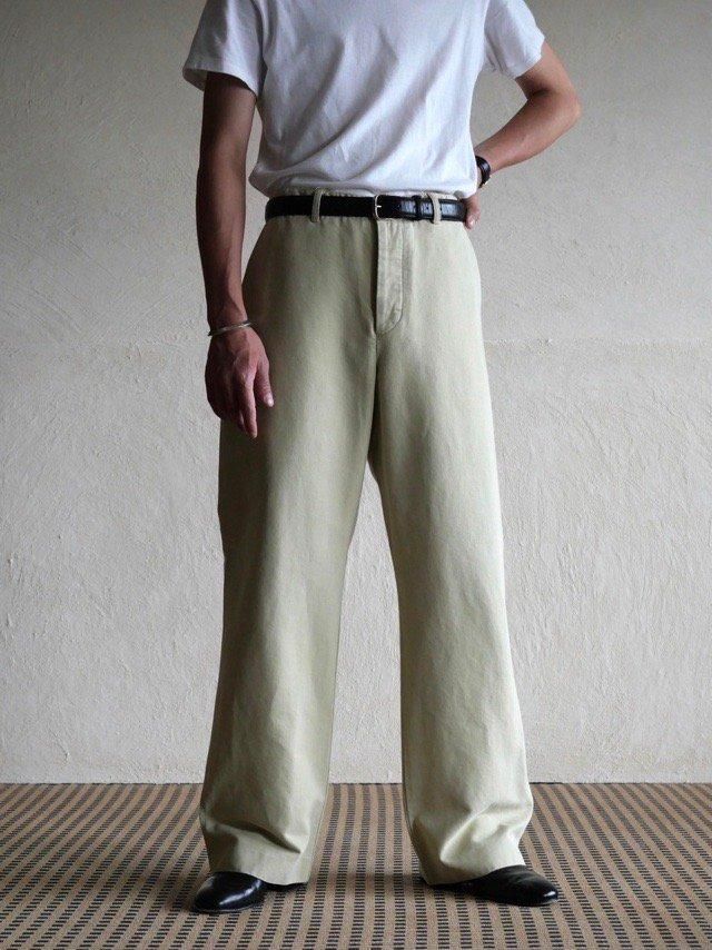 00's Banana Republic Cotton-faille Wide Trousers