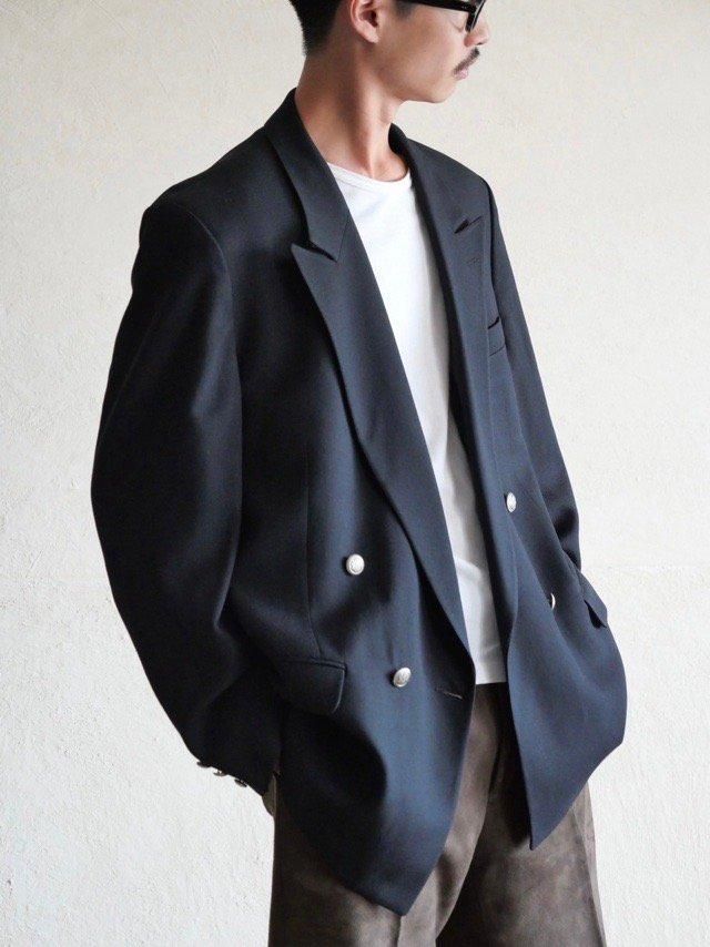1980's CRICKETTR Double Breasted Tailored Jacket, DarkNavy