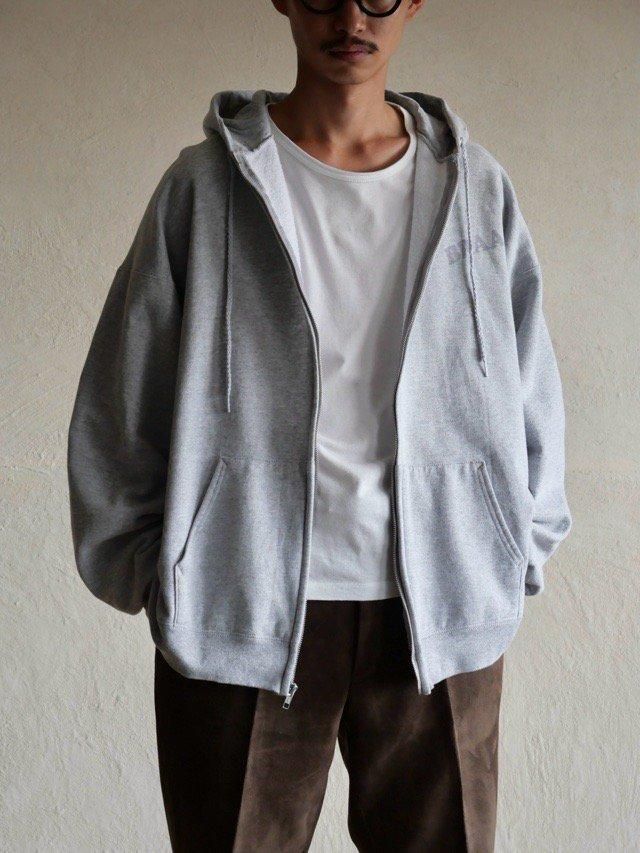 1990&#12316;00's Vintage Hanes BRAAAP Gray Zip-up Sweat Parka