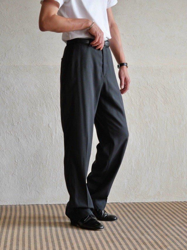 00's ARMANI COLLEZIONI Wool Trousers, Charcoal