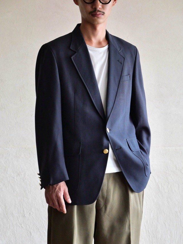 1980's Vintage ALLEN SOLLY for FOLEY'S Navy Blazer