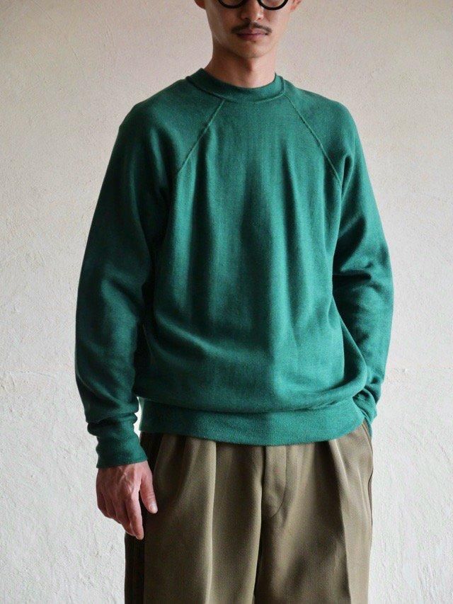1960-70's Vintage Blank Sweat Sweater Green