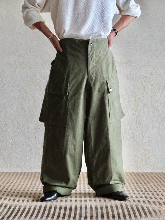 1959's Vintage Nederland Military,
"Double-Face" Heavy Cotton Canvas Trousers
