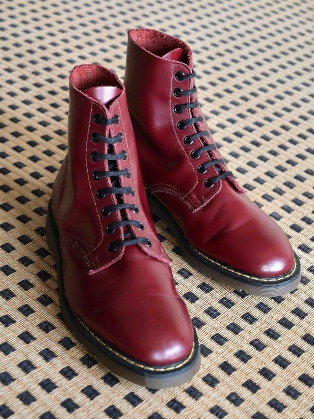 Dr.Martens 8hole Boots, Made in England. / Cherry
