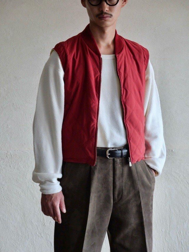 Dead stock LoroPiana Quilting Vest / Made in ITALY.
