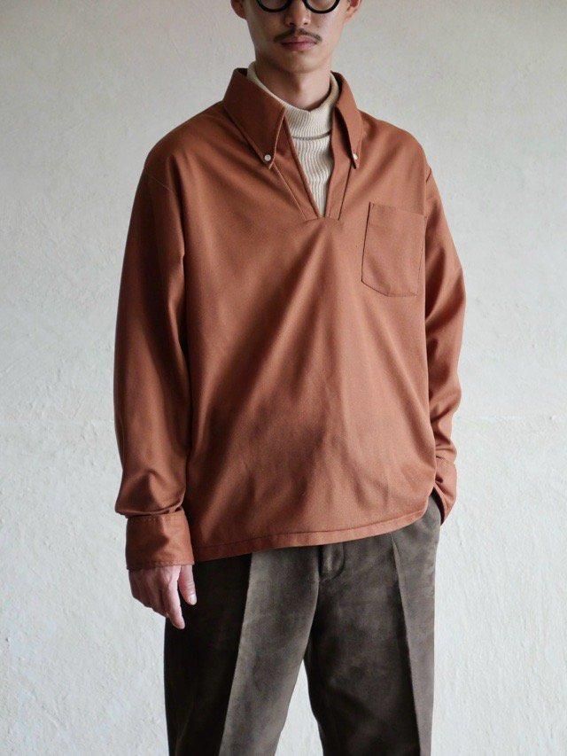 1970's Vintage David Homisa Fake Collar Layered Shirt