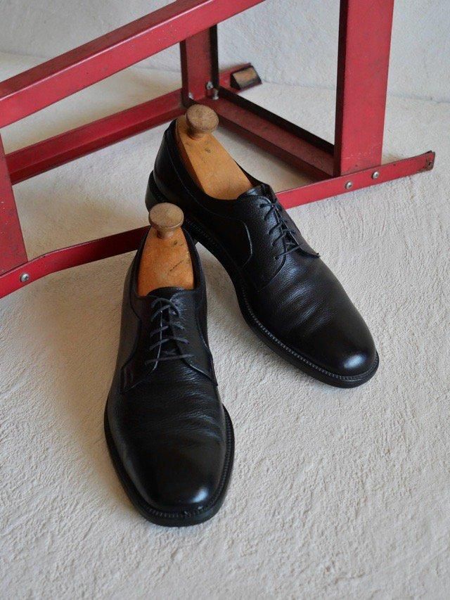 1990's Vintage Salvatore Ferragamo&#160;Leather Shoes, Made in ITALY / Black