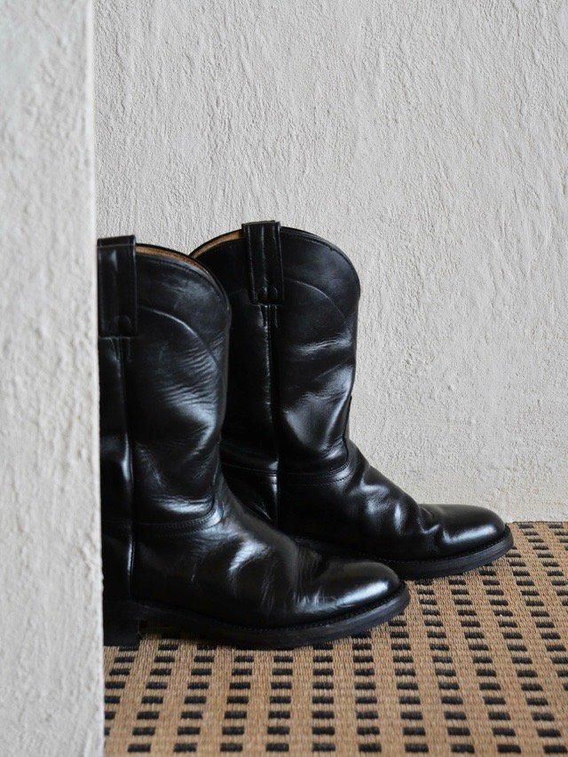 ~1990's Vintage Western Leather Boots, Made in USA