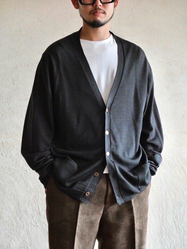 ~1960's Vintage Melange-Wool Knit Cardian