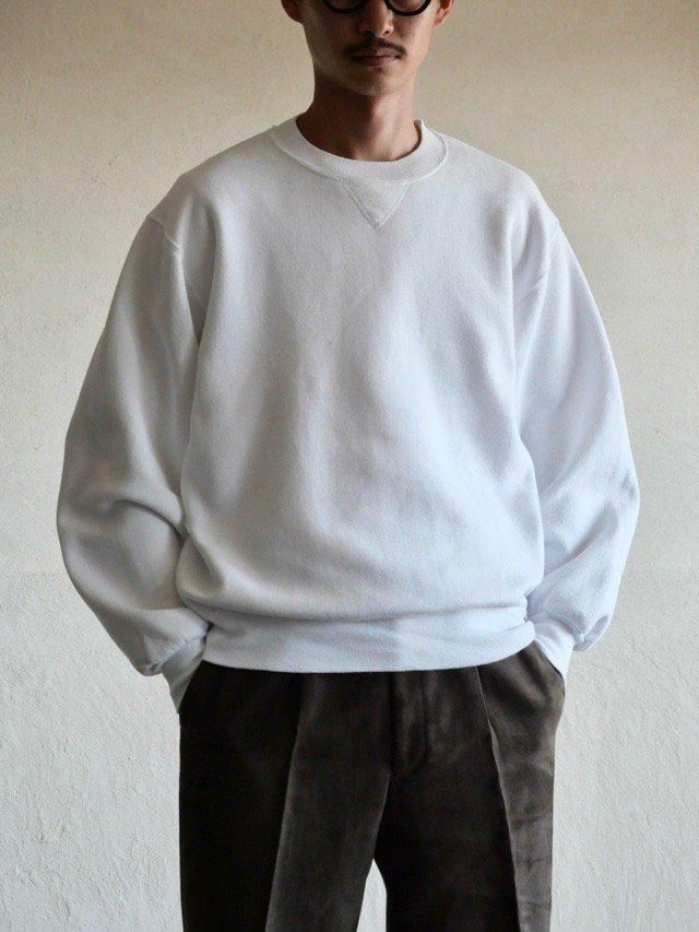 1990's Vintage RUSSELL V-Front Sweat ShirtWhite