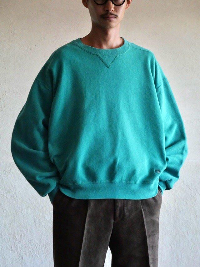 1990's Vintage RUSSELL V-Front Sweat ShirtTurquoise