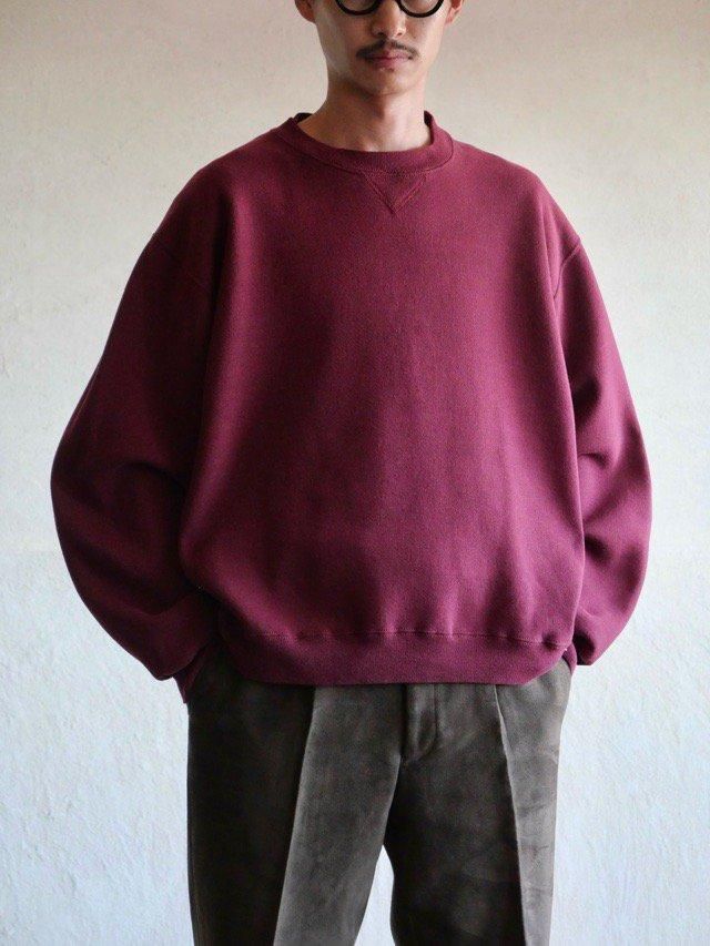 1990's Vintage RUSSELL V-Front Sweat ShirtBurgundy