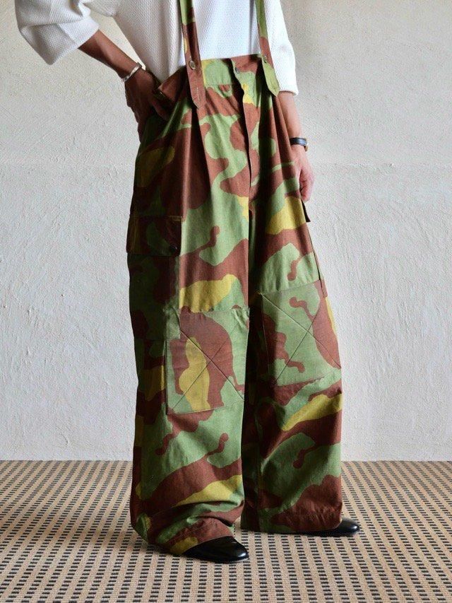 1960's~ Vintage Italian Military
San Marco Camouflage Cotton Over-Pants