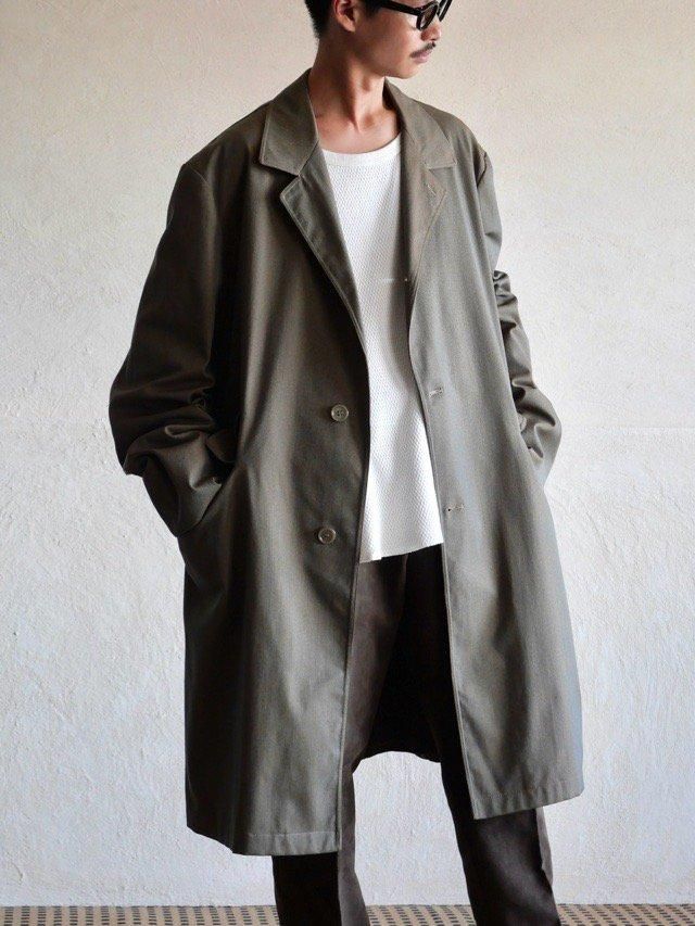 1960~70's Vintage VALSTAR MILANO,
Wool Gabardine Cloth Over Coat