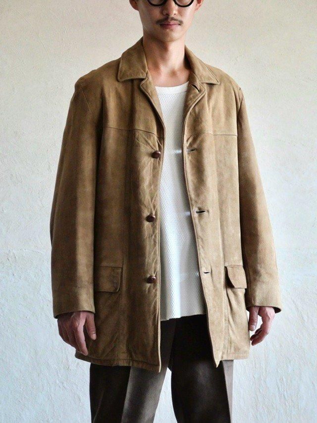 1960~70's Vintage Sears "OAKBROOK"
Nubuck Leather Half Coat, with Boa Liner