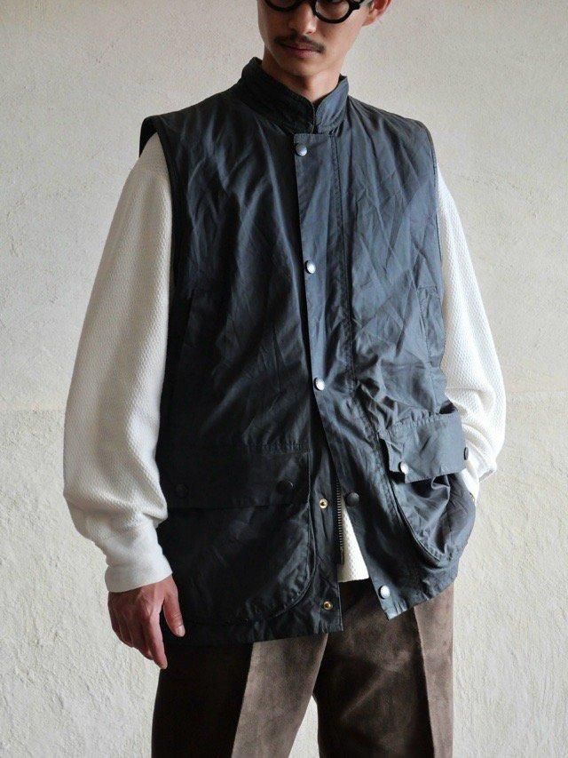 1994's Vintage Barbour WESTMORLAND 
Waxed Cotton Waistcoat, Made in England.