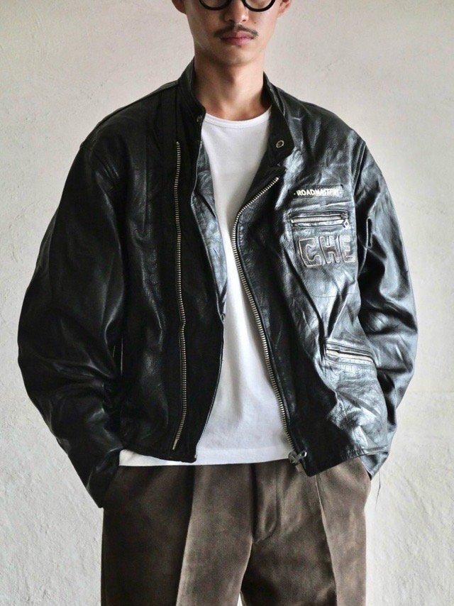 90~00's CHEVIGNON Motorcycle Leather Blouson