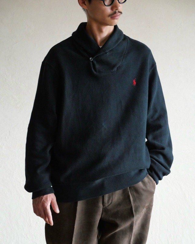 00's RalphLauren Shawl-collar Sweat Shirt