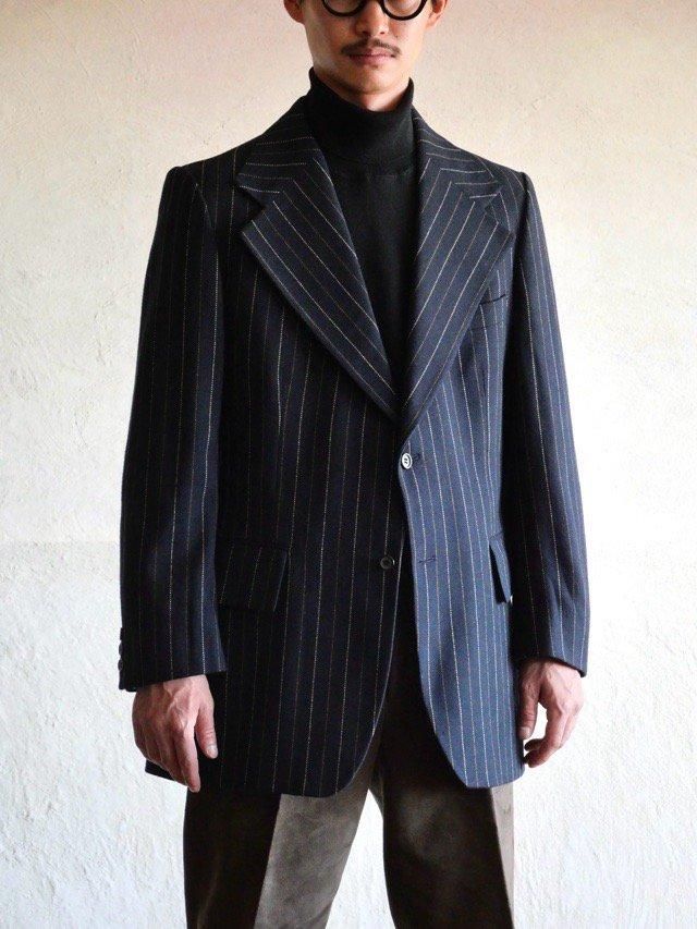 1970's Vintage PierreCardin Stripes Wool Jacket, Made in France.
