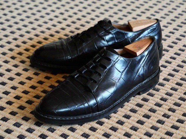 1990's GIORGIO BUTINI Leather Shoes, Black