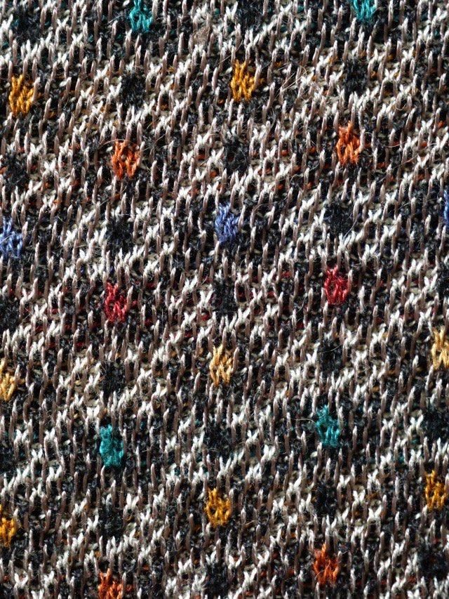 90~00's TRICOTS ST. RAPHAEL Cotton&Viscose Geometric Knit 90~00's TRICOTS ST. RAPHAEL Cotton&Viscose Geometric Knit