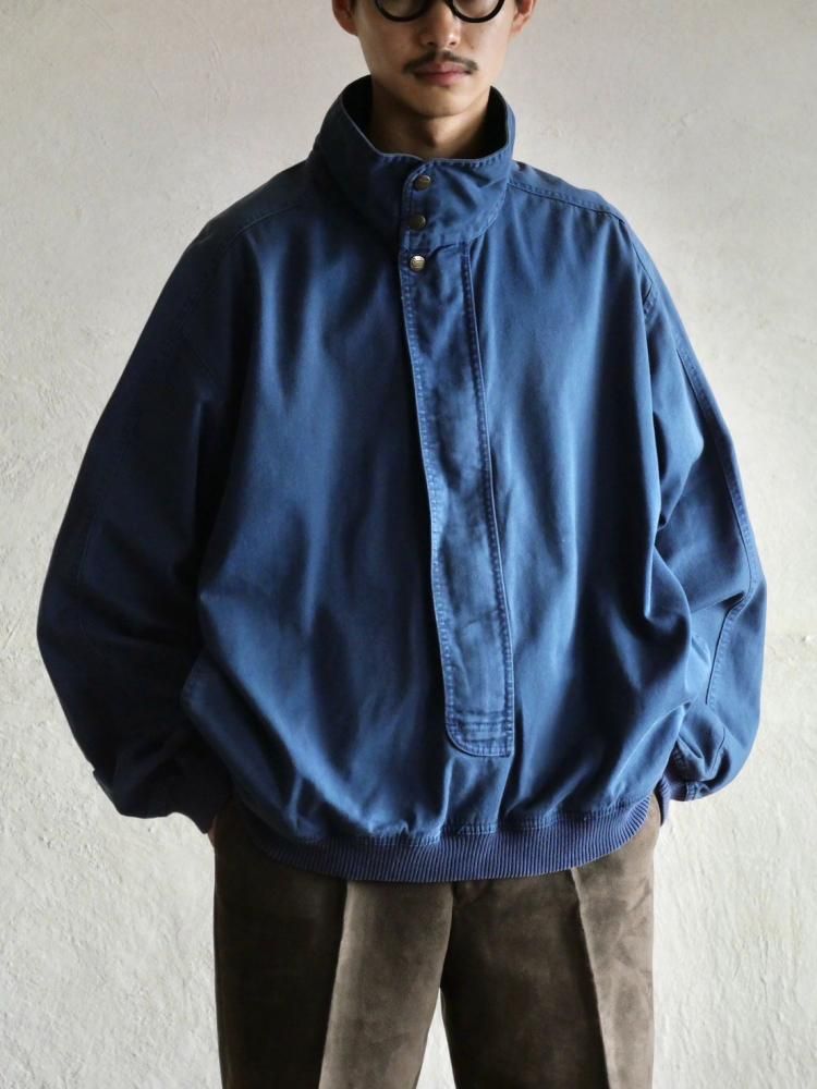 1980's Vintage Woolrich Cotton Smock Blouson, Blue - Vintage 1980's Vintage Woolrich Cotton Smock Blouson, Blue - Vintage