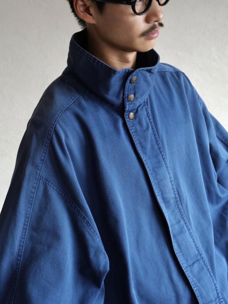 1980's Vintage Woolrich Cotton Smock Blouson, Blue - Vintage 1980's Vintage Woolrich Cotton Smock Blouson, Blue - Vintage