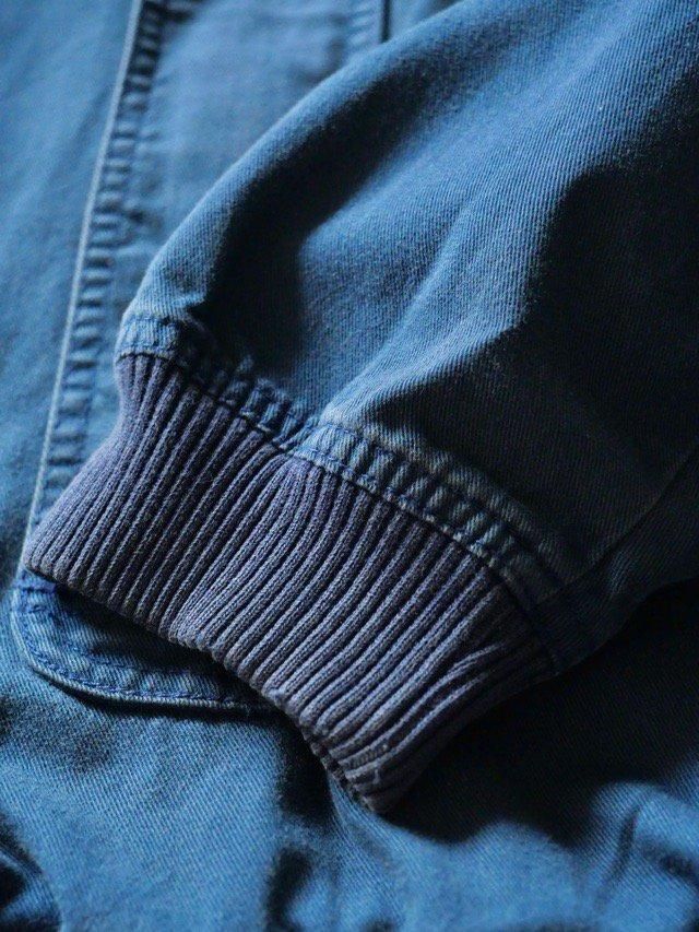 1980's Vintage Woolrich Cotton Smock Blouson, Blue - Vintage 1980's Vintage Woolrich Cotton Smock Blouson, Blue - Vintage