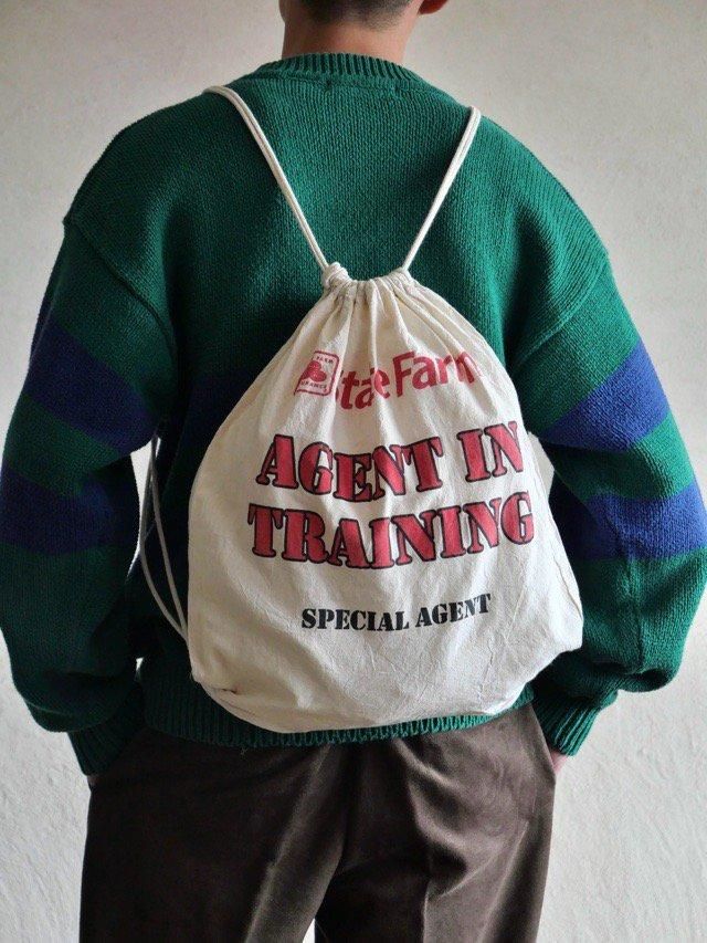 Cotton knapsack Bag State Farm
