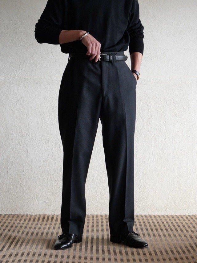 1970's Vintage Bespoke Wool Notuck Trousers 