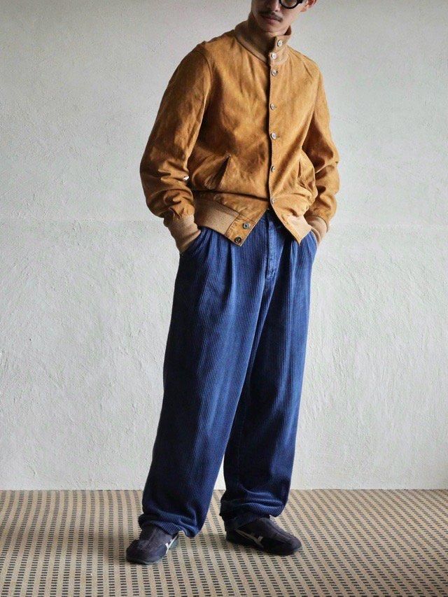 00's VanHausen Wide-Wale Corduroy Pants, Blue