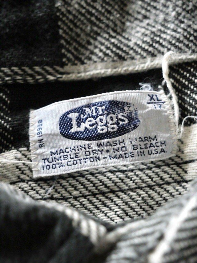 1970's Vintage Mr.Leggs Heavy Cotton Flannel Shirt - Vintage 1970's Vintage Mr.Leggs Heavy Cotton Flannel Shirt - Vintage