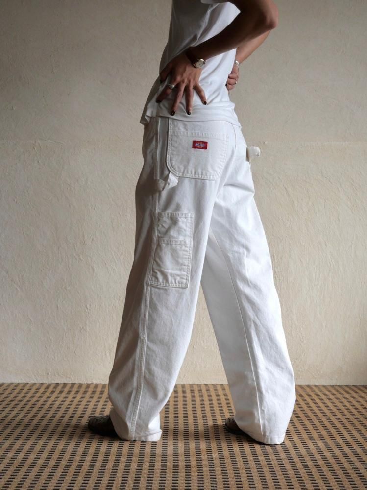 00's Dickies White Carpenter Trousers