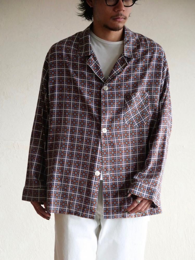 1960's "Le Chevron" Pajamas Check Shirt 