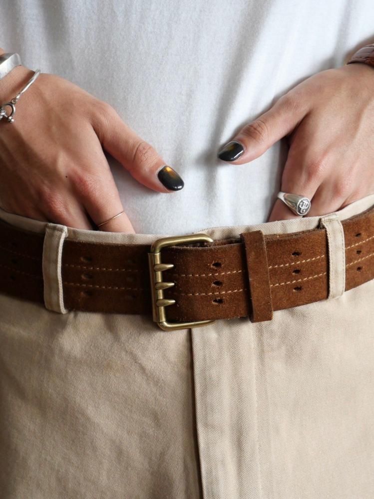 00's Gap Suede Leather Belt Made in England