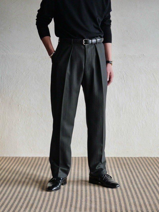 1950's Vintage Bespoke Tuxedo Stripe Trousers